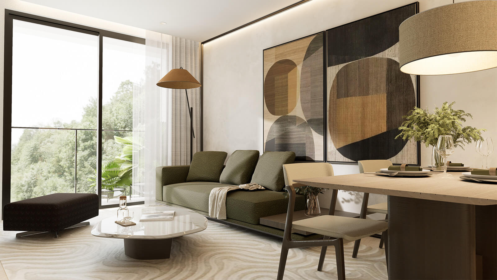 Căn hộ 2 phòng ngủ Metropoli5 Nam An Khánh