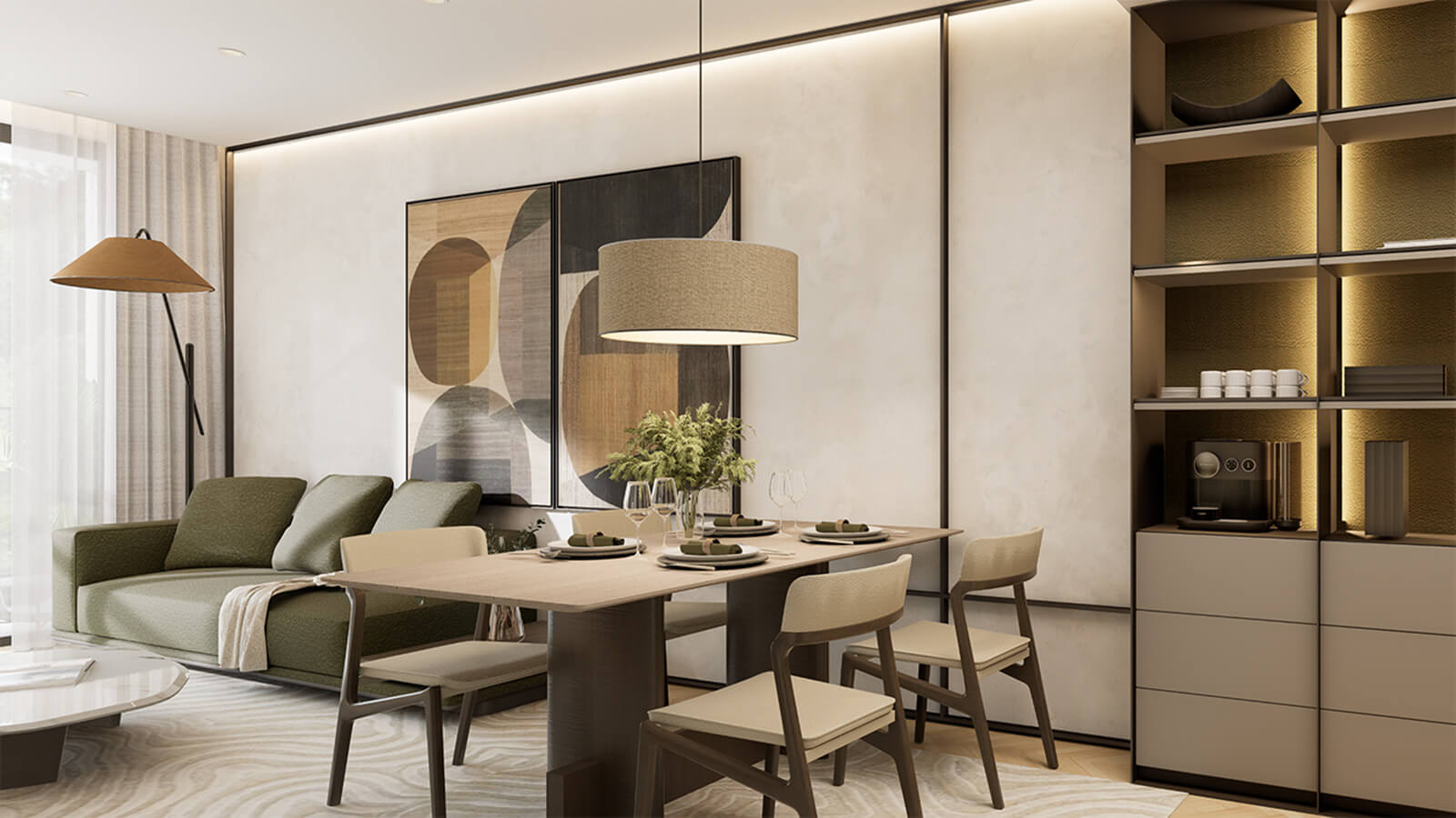 Căn hộ 2 phòng ngủ Metropoli5 Nam An Khánh