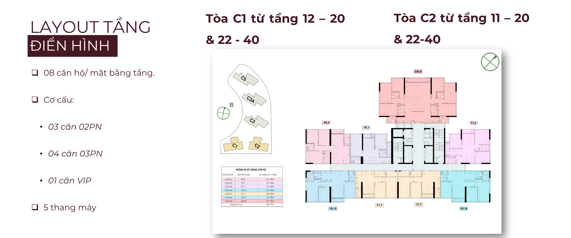 mặt bằng dự án metropoli5 nam an khánh