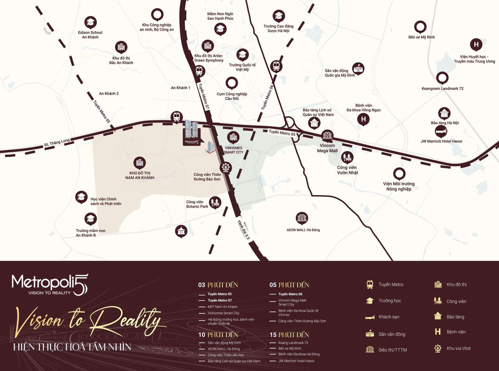 liên kết vùng dự án metropoli 5 nam an khánh