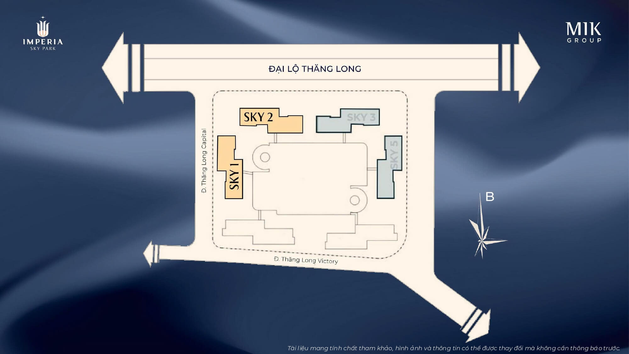 mặt bằng tổng thể dự án imperia sky park nam an khánh